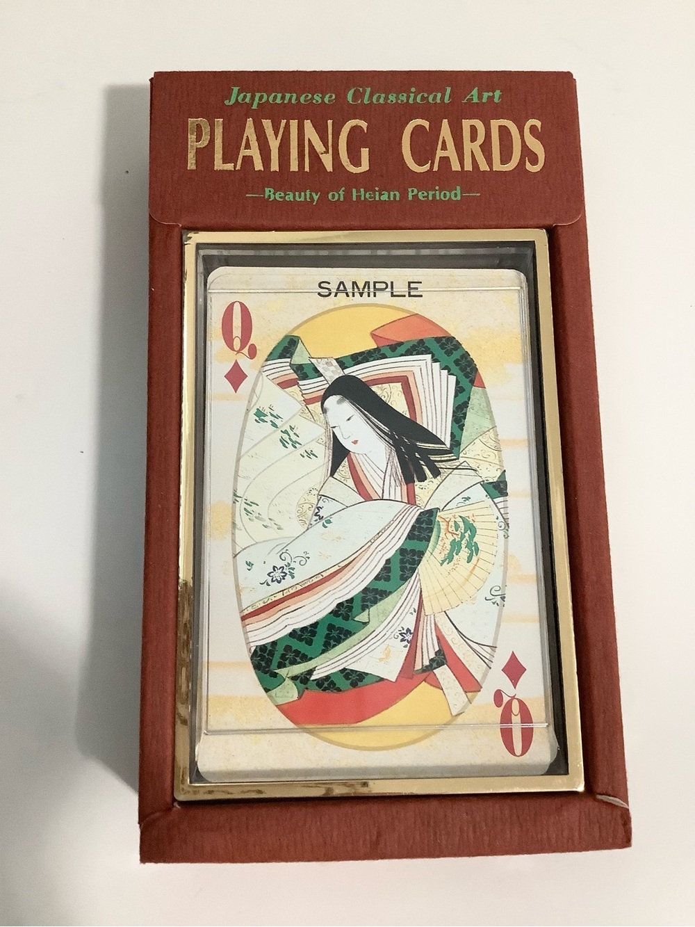 NWOT Japanese Classical Art Playing Cards, Beauty of Heian Period, on Package